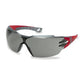 UVEX Pheos Cx2 Glasses-Safety Glasses-Uvex Safety-9198-401-Red/Grey-Grey-ProtectCoAustralia