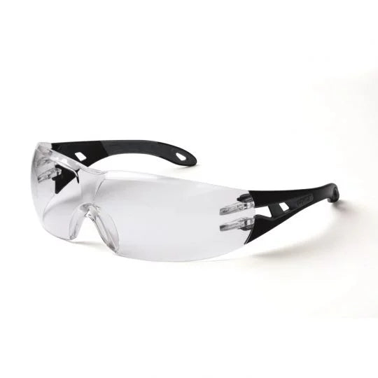 UVEX Pheos Glasses-Safety Glasses-Uvex Safety-9192-485-Black/Grey-Clear-ProtectCoAustralia