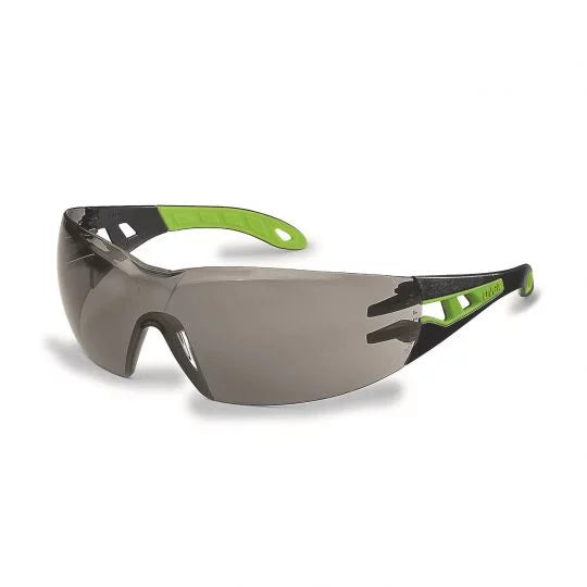 UVEX Pheos Spectacle-Safety Glasses-Uvex Safety-9192-304-Black/Green-Grey 23 % VLT Category 2-ProtectCoAustralia