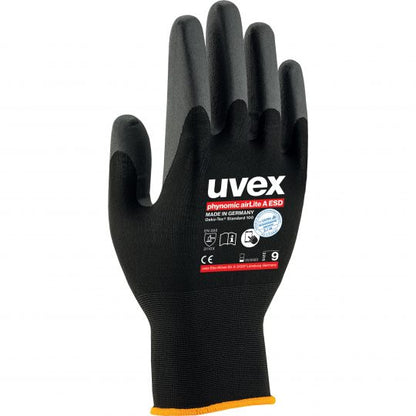 UVEX Phynomic AirLite A ESD Assembly Glove-Safety Gloves-Uvex Safety-UVEX-6003806-Size 6-ProtectCoAustralia