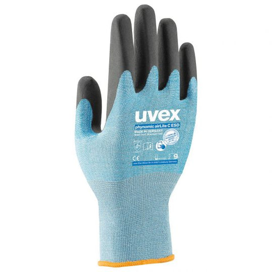 UVEX Phynomic AirLite C ESD Cut Protection Glove-Safety Gloves-Uvex Safety-ProtectCoAustralia
