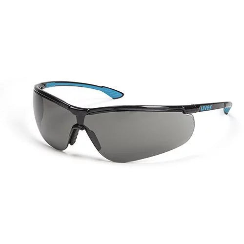 UVEX Sportstyle Glasses-Safety Glasses-Uvex Safety-9193-076-Black/ Blue-Grey-ProtectCoAustralia