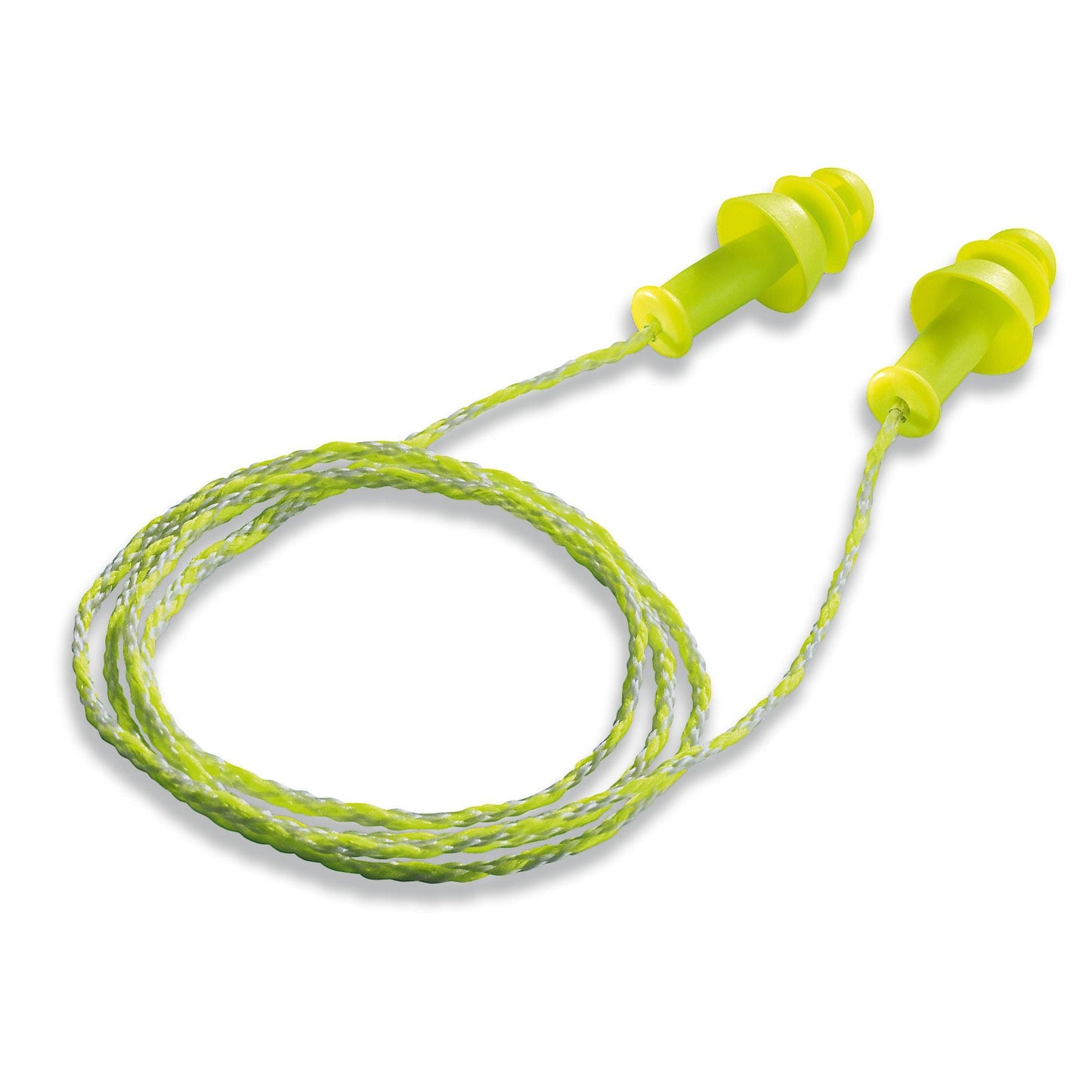 UVEX Whisper Plus Glued Corded Earplugs Lime 50 Pairs / Mini Box-Hearing Protection-Uvex Safety-ProtectCoAustralia